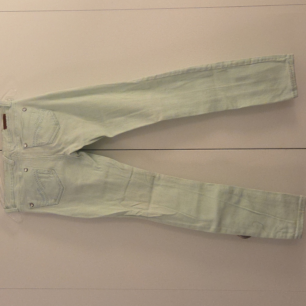 Almost Famous Mint Green Jeans - Picture 9 of 16